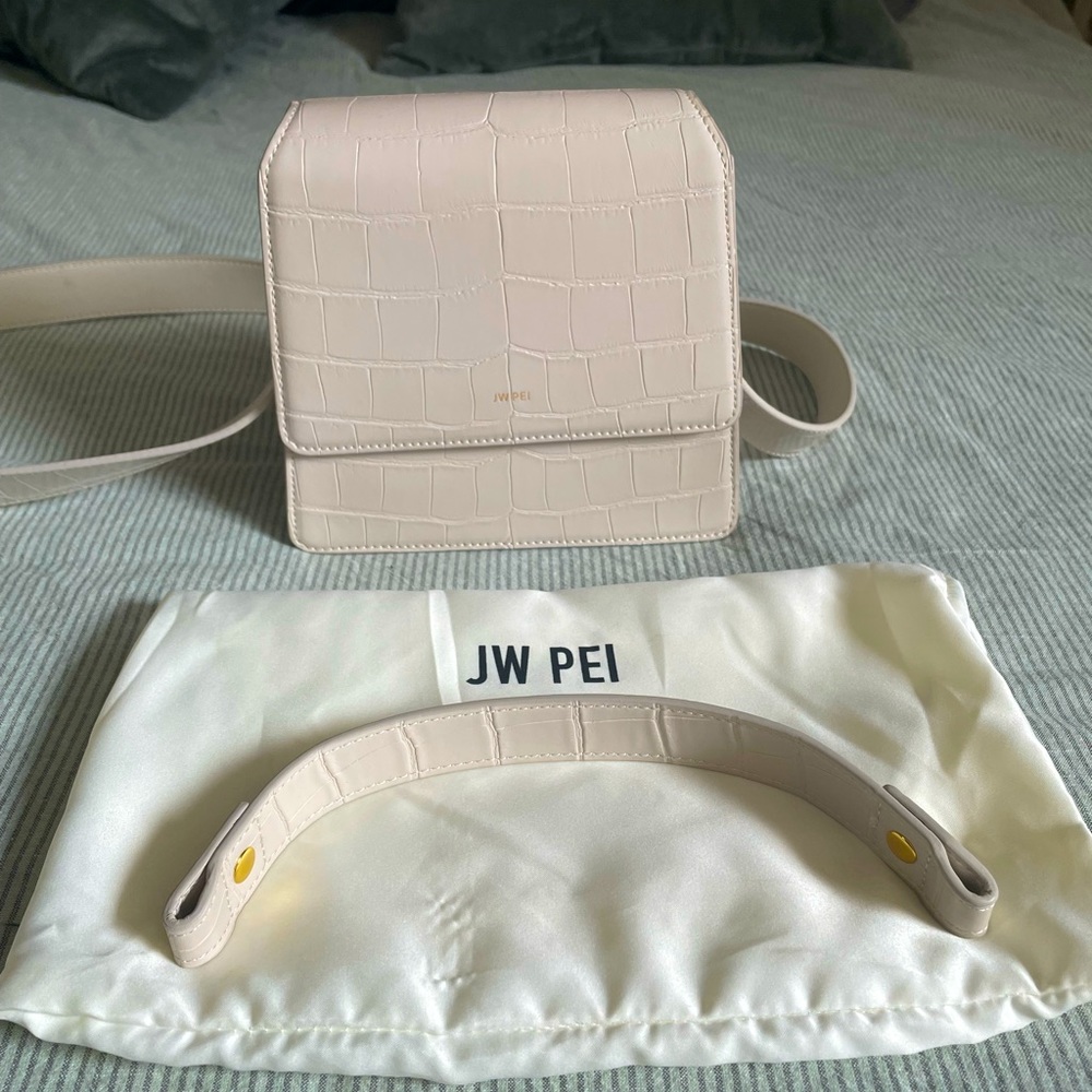 JW PEI Ivory top handle cross body bag